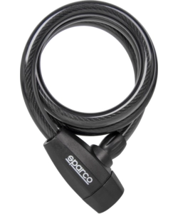 LUCCHETTO MORBIDO PER BICICLETTA SPARCO NERO CON SERRATURA